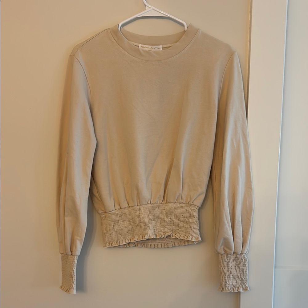 Brand new Spiritual Gangster Beige Fitted Sweatshirt